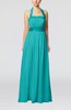 Elegant A-line Sleeveless Chiffon Floor Length Ribbon Wedding Guest Dresses