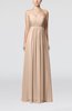 Plain Empire Sleeveless Zip up Floor Length Wedding Guest Dresses