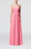 Plain Empire Sleeveless Zip up Floor Length Wedding Guest Dresses