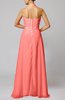 Elegant Destination Empire Halter Sleeveless Chiffon Floor Length Bridal Gowns