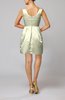 Plain Sleeveless Satin Short Flower Bridesmaid Dresses