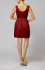 Plain Sleeveless Satin Short Flower Bridesmaid Dresses