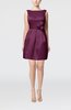Plain Sleeveless Satin Short Flower Bridesmaid Dresses