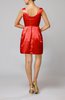 Plain Sleeveless Satin Short Flower Bridesmaid Dresses