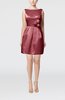 Plain Sleeveless Satin Short Flower Bridesmaid Dresses