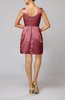 Plain Sleeveless Satin Short Flower Bridesmaid Dresses