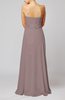 Romantic Column Strapless Chiffon Ruching Evening Dresses