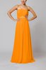 Romantic Column Strapless Chiffon Ruching Evening Dresses