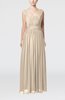 Simple Thick Straps Sleeveless Chiffon Ruching Evening Dresses