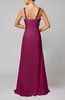 Simple Hall Empire Thick Straps Floor Length Beaded Bridal Gowns