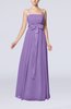 Elegant Sleeveless Chiffon Floor Length Ribbon Bridesmaid Dresses