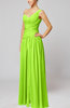Plain Column One Shoulder Sleeveless Chiffon Ruching Wedding Guest Dresses