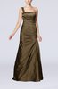 Gorgeous Column Sleeveless Zip up Silk Like Satin Floor Length Evening Dresses