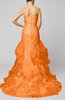 Cinderella Hall Column Backless Satin Court Train Bridal Gowns