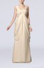Elegant Destination Sleeveless Lace up Chiffon Floor Length Draped Bridal Gowns
