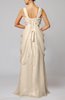 Elegant Destination Sleeveless Lace up Chiffon Floor Length Draped Bridal Gowns