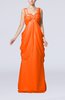 Elegant Destination Sleeveless Lace up Chiffon Floor Length Draped Bridal Gowns