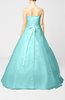 Cinderella Hall Sleeveless Backless Organza Sequin Bridal Gowns