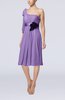 Plain One Shoulder Sleeveless Zipper Chiffon Flower Wedding Guest Dresses