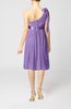 Plain One Shoulder Sleeveless Zipper Chiffon Flower Wedding Guest Dresses