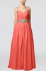 Glamorous Thick Straps Sleeveless Chiffon Floor Length Pleated Evening Dresses