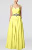 Glamorous Thick Straps Sleeveless Chiffon Floor Length Pleated Evening Dresses