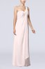 Romantic Beach Sleeveless Zip up Floor Length Draped Bridal Gowns