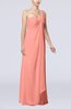Romantic Beach Sleeveless Zip up Floor Length Draped Bridal Gowns
