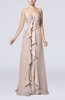 Simple Empire Sweetheart Zip up Chiffon Sweep Train Wedding Guest Dresses