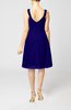 Plain Thick Straps Sleeveless Chiffon Knee Length Bridesmaid Dresses