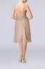 Plain Sleeveless Backless Chiffon Ruching Wedding Guest Dresses