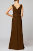 Elegant Sleeveless Zip up Floor Length Ribbon Wedding Guest Dresses