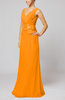 Elegant Sleeveless Zip up Floor Length Ribbon Wedding Guest Dresses