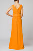 Elegant Sleeveless Zip up Floor Length Ribbon Wedding Guest Dresses