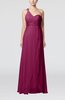 Elegant Hall Sleeveless Zipper Chiffon Floor Length Sequin Bridal Gowns