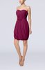 Modern Sheath Sweetheart Sleeveless Zipper Short Homecoming Dresses