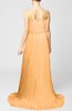 Casual Garden Strapless Zip up Chiffon Sweep Train Pleated Bridal Gowns