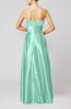 Simple A-line Sweetheart Elastic Woven Satin Floor Length Evening Dresses