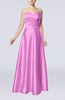 Simple A-line Sweetheart Elastic Woven Satin Floor Length Evening Dresses