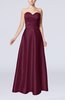 Simple A-line Sweetheart Elastic Woven Satin Floor Length Evening Dresses
