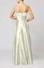 Simple A-line Sweetheart Elastic Woven Satin Floor Length Evening Dresses