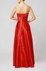 Simple A-line Sweetheart Elastic Woven Satin Floor Length Evening Dresses