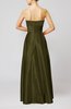 Simple A-line Sweetheart Elastic Woven Satin Floor Length Evening Dresses