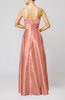 Simple A-line Sweetheart Elastic Woven Satin Floor Length Evening Dresses