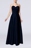 Simple A-line Sweetheart Elastic Woven Satin Floor Length Evening Dresses