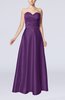 Simple A-line Sweetheart Elastic Woven Satin Floor Length Evening Dresses