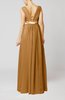 Elegant Empire Thick Straps Sleeveless Chiffon Floor Length Wedding Guest Dresses