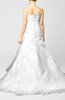 Romantic Hall A-line Zip up Organza Court Train Ruffles Bridal Gowns