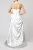 Fairytale Outdoor A-line Sleeveless Brush Train Pleated Bridal Gowns