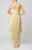 Plain A-line Strapless Sleeveless Zipper Chiffon Party Dresses